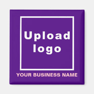 Lila av affärskorgen Namn och Logotyp Magnet