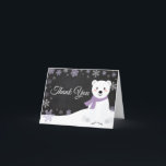 Lila av  av snurrande Polar Tack Kort<br><div class="desc">Tack för att du fick ett kort för Winter-Polarna Bear-Lila-kritan</div>