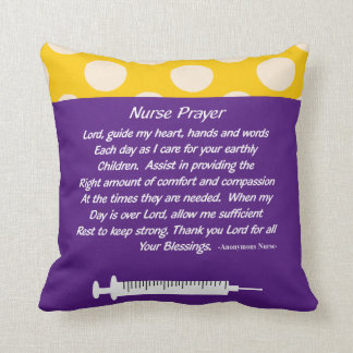 Lila av BeSnyval Christian Nurse Prayer Pillow Kudde