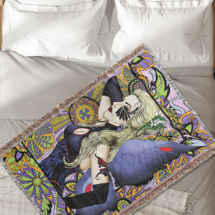 Lila av Blommigten Blonde Fairy Filt