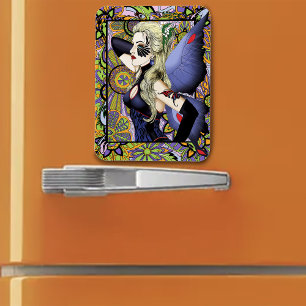 Lila av Blommigten Blonde Fairy Magnet