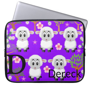Lila av Blommigten laptop sleeve Träd