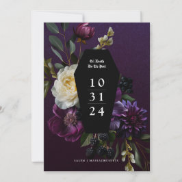 Lila av den moody Eleganten, Spara av Blommigten f Inbjudningar