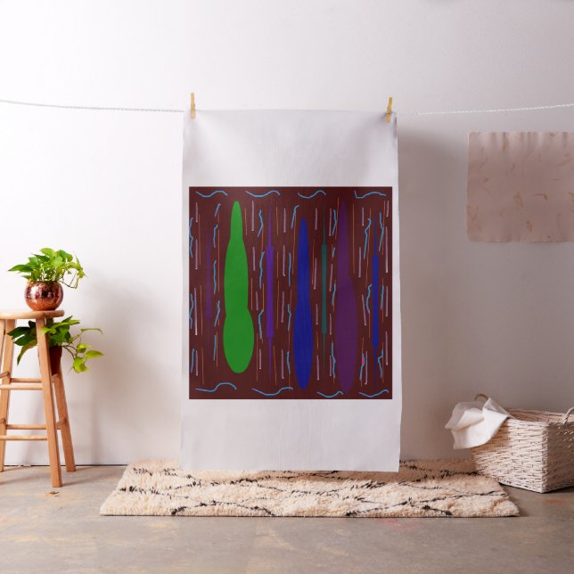 Lila av djup mörk inspirerade till blandade mönste tyg (In Situ)