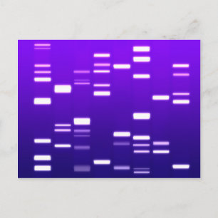 LILA av DNA-genetisk kod Vykort
