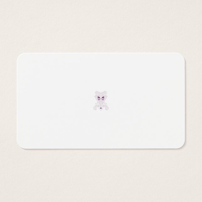 Lila av druvor, druvor, honungsblommor, dekorativ visitkort (Framsidan)