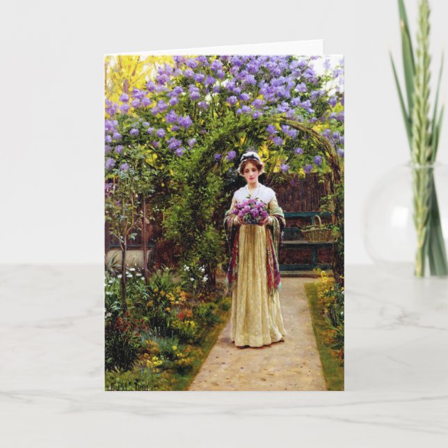 Lila av Edmand Blair Leighton Kort (Framsida)