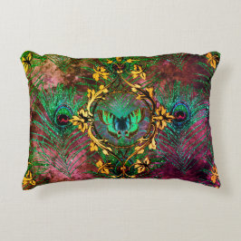 Lila av elegant av bondfjäder prydnadskudde