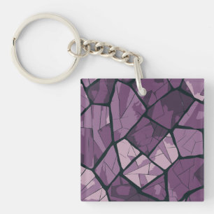 Lila av elegant Geometric Stached Glass Design
