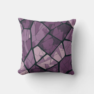 Lila av elegant Geometric Stached Glass Design Kudde