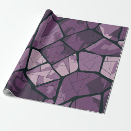 Lila av elegant Geometric Stached Glass Design Presentpapper