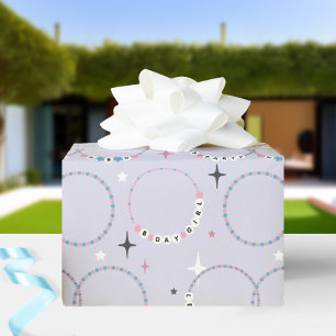 Lila av fågelpageletar presentpapper