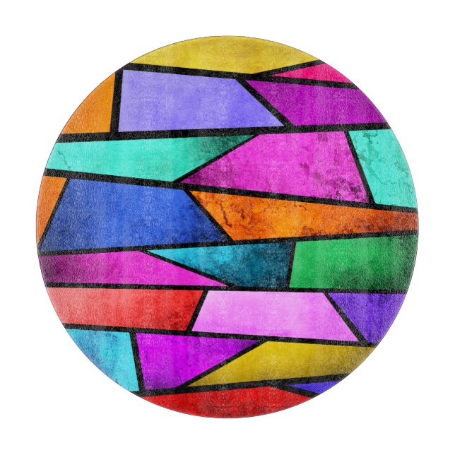 Lila av färgat, färgat, färgat, färgat, glastat (Framsidan)