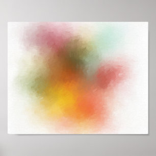 Lila av färglös Abstrakt Art Red Gult Blue Grönt Poster