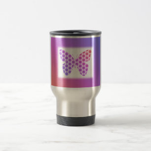 Lila av färglös persikofärgad Rosa Geometric Butte Resemugg