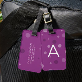 Lila av hallon bagagebricka