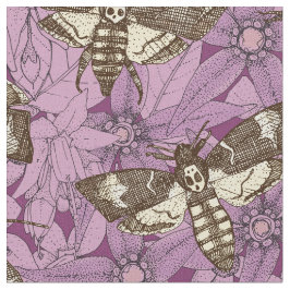 Lila av hawkmoth tyg