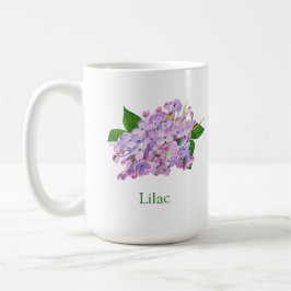 lila av kalkblomma kaffemugg