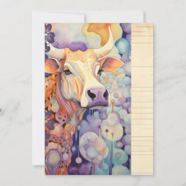 Lila av kor från Farm bröllop Inbjudningar