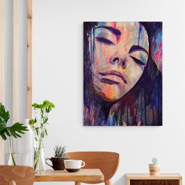 Lila av kvinnlig Abstrakt  Kemisk skriptkonst Skri Poster