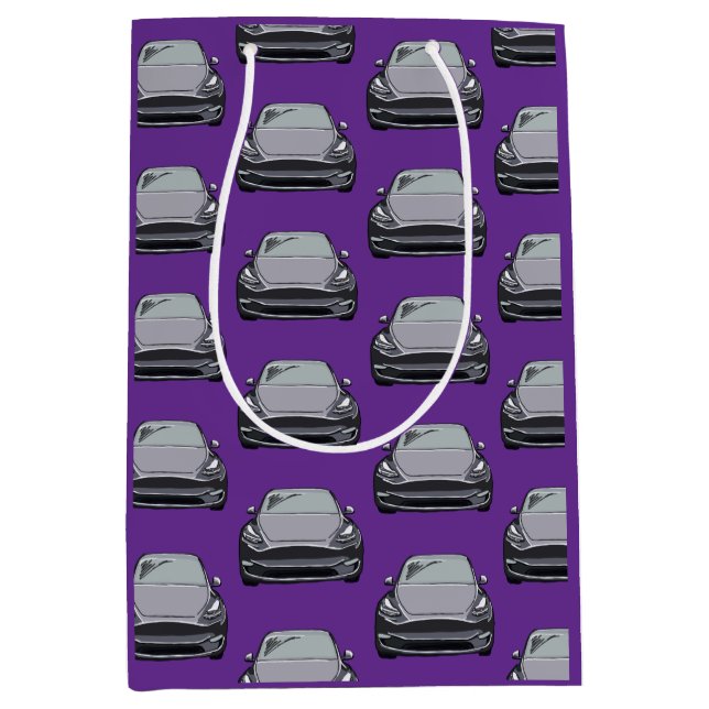 Lila av lätt Grått Electric Fordon SUV Car (Framsidan)