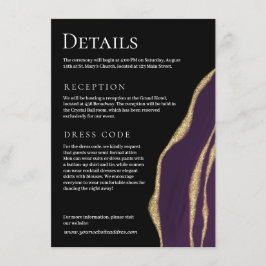 Lila av lyxolja med guld tilläggskort