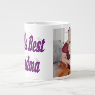 Lila av mormfoto jumbo mugg