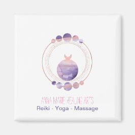 Lila av nya åldern Ro Guld Rosa  Helig Magnet