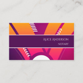 Lila av orange i färg, feminininfärgad  visitkort