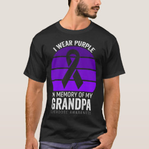 Lila av överdosering Ribbon Minne med tecknad T Shirt