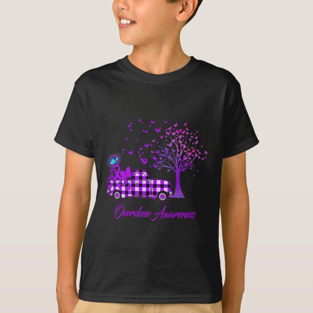 Lila av överdosering t shirt (Framsida)
