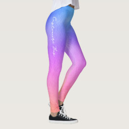 Lila av övertoningsRosa och blåa Dreamy-nyanser Leggings