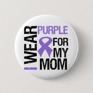 Lila av pankreascancer Ribbon (Mamma) Knapp