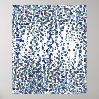 lila av pärlväxtens vattenfärg poster