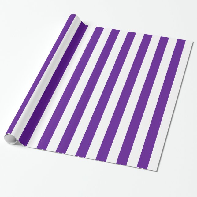 Lila av plommon och Rand av vitlök Presentpapper (Utrullad)