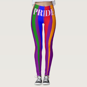 lila av PRIDENA typografi av homosexuella regnbågs Leggings