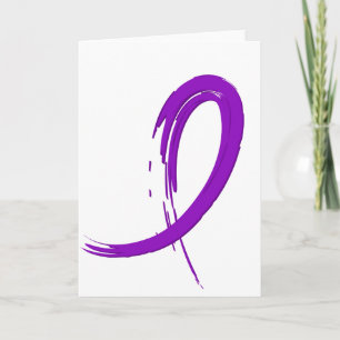 Lila av ribbon A4 Kort