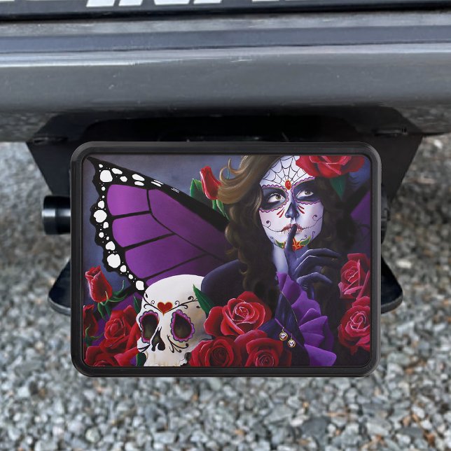 Lila av Röd ros Dragkroksskydd (Skapare uppladdad)