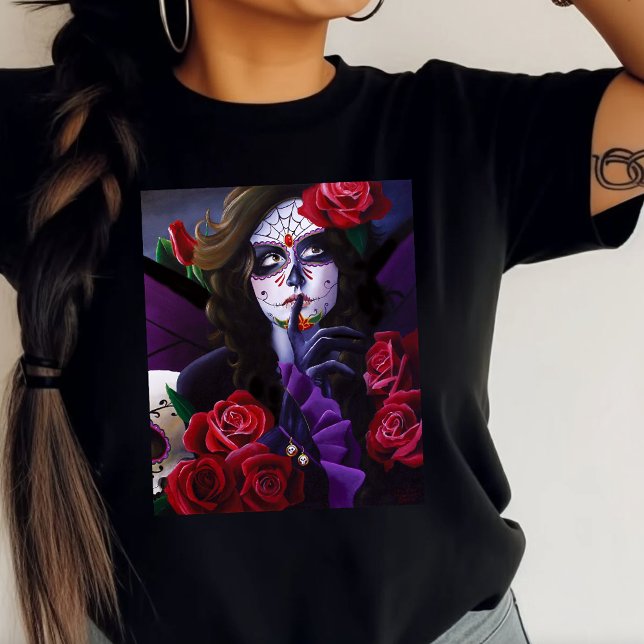 Lila av Röd ros T Shirt (Skapare uppladdad)