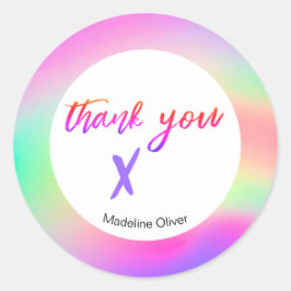 Lila av stationär Anpassningsbar för Tack Runt Klistermärke