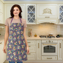 Lila av svampar och bladmöbler