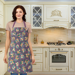 Lila av svampar och bladmöbler