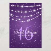 Lila av Sweet sixteen i mousserande kedjan