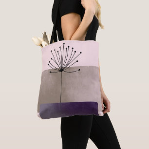 Lila av vacker geometrisk Abstrakt Mauve Design Tygkasse