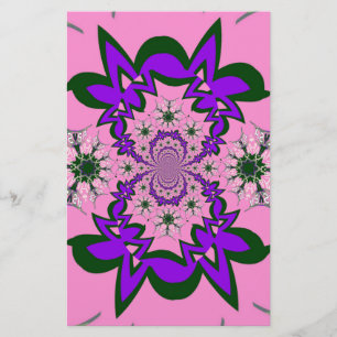 Lila av vacker Rosa i Baby Blommigt Shade Motif Ar Brevpapper