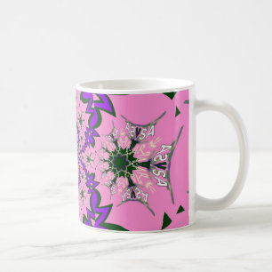 Lila av vacker Rosa i Baby Blommigt Shade Motif Ar Kaffemugg