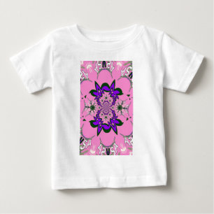 Lila av vacker Rosa i Baby Blommigt Shade Motif Ar T Shirt