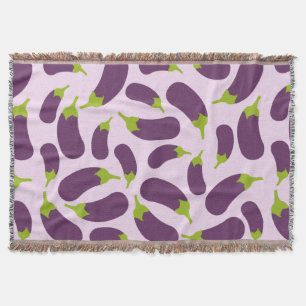 Lila av växtodling Vegetable Mönster Design Filt