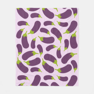 Lila av växtodling Vegetable Mönster Design Fleecefilt