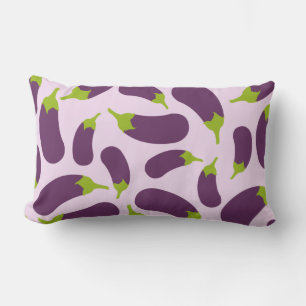 Lila av växtodling Vegetable Mönster Design Lumbarkudde
